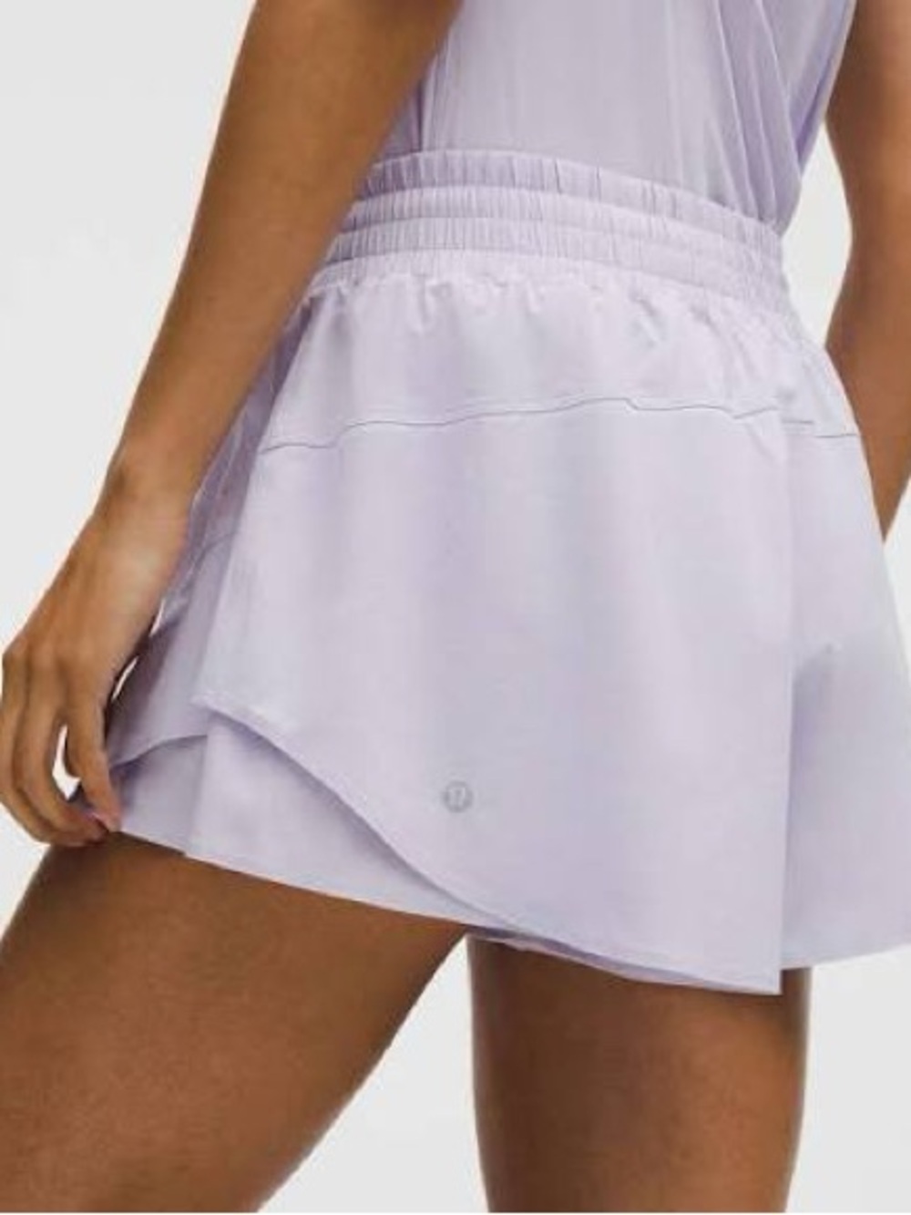 Lavender Frost Athletic Shorts Lululemon Shake it Out